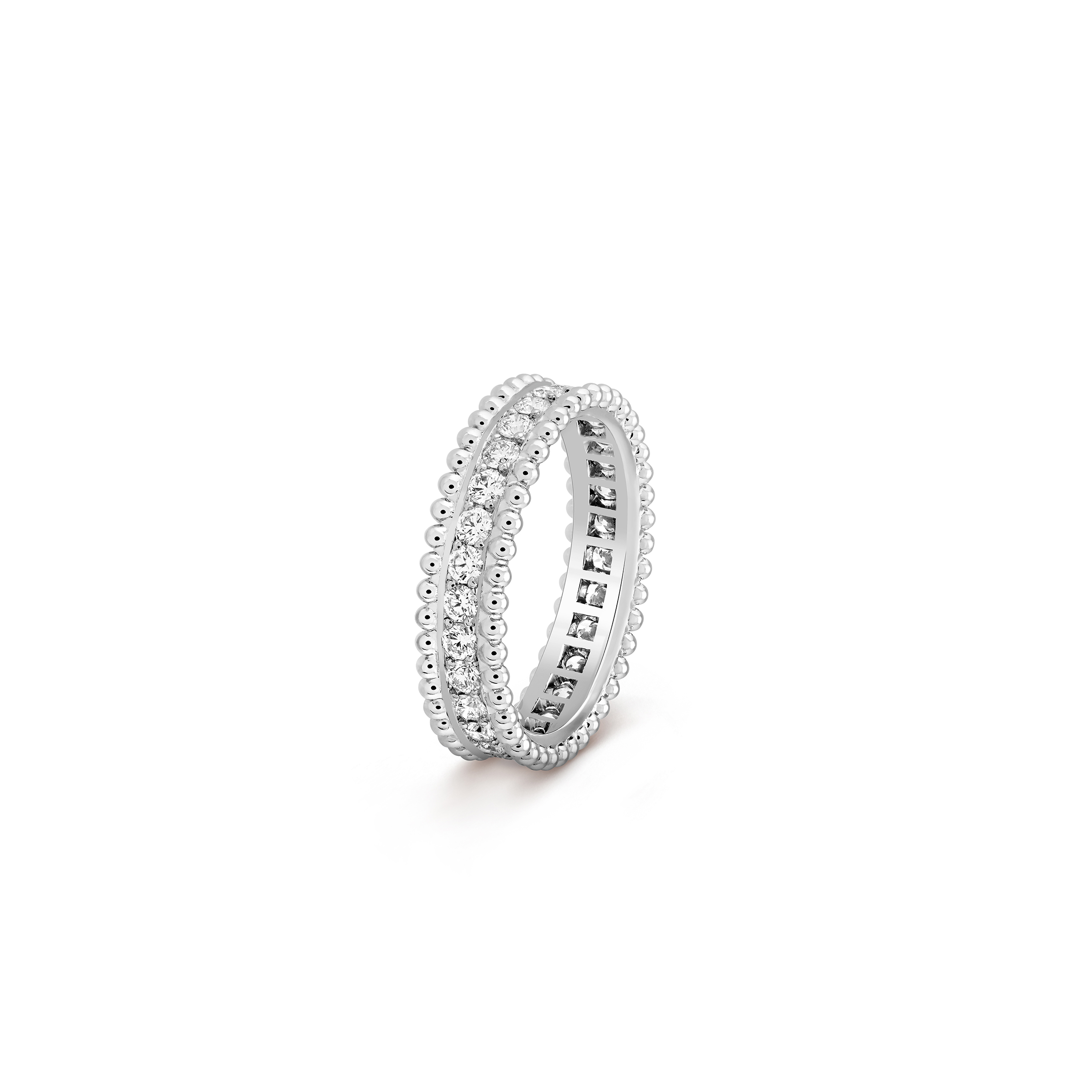 V*N CL*F arpels estelle wedding band - platinum, diamond  vcarn57o00